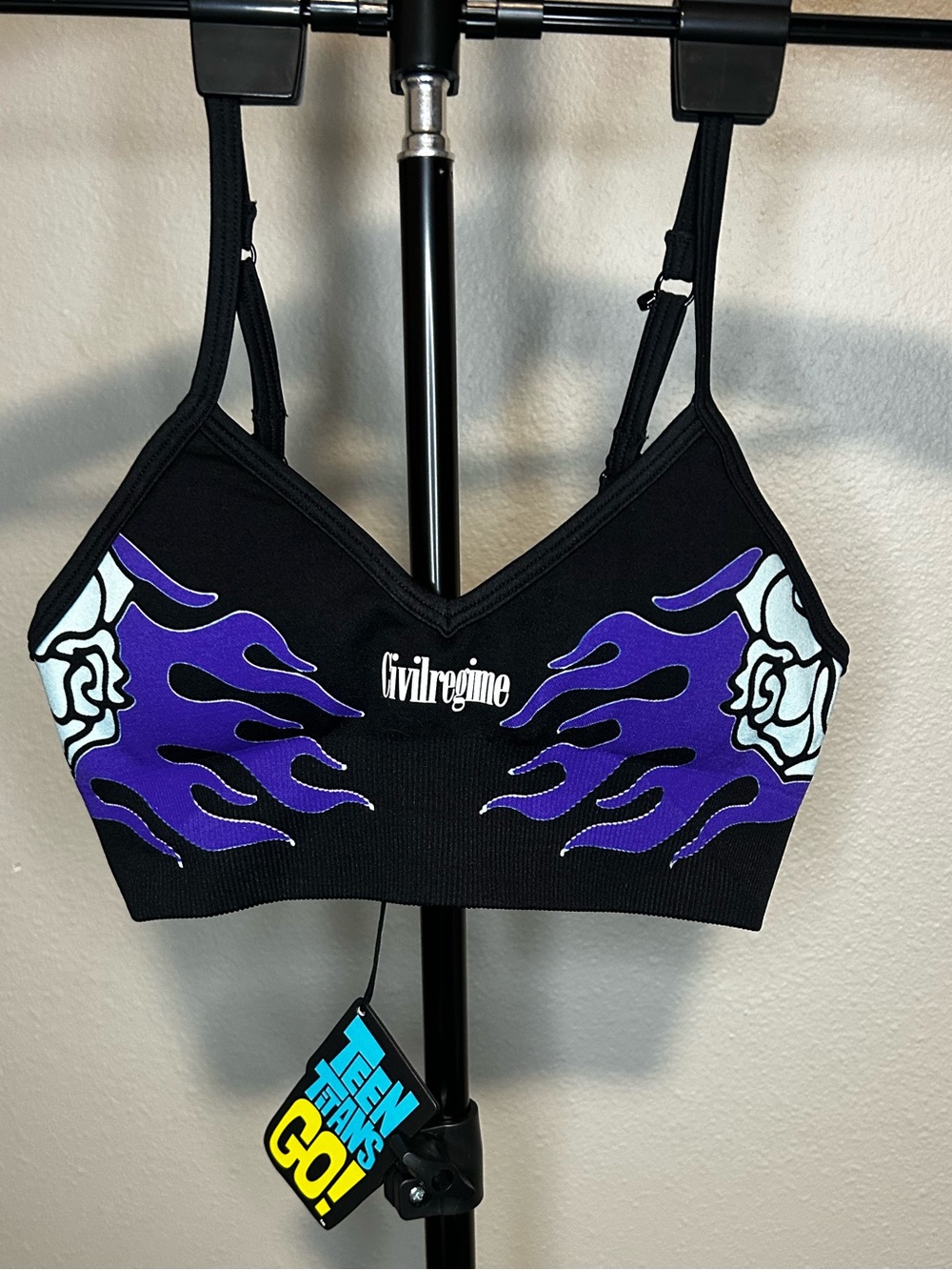 Civil Regime X Teen Titans Go kelly seamless sports bra in XS
